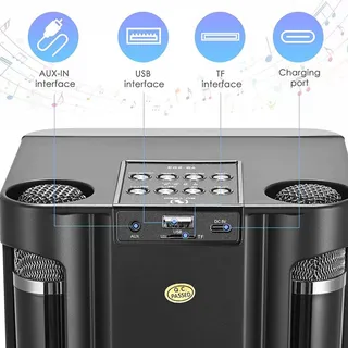 MUMUWIND Bluetooth Karaokeset Met Microfoons En Speaker — miniatuur 5