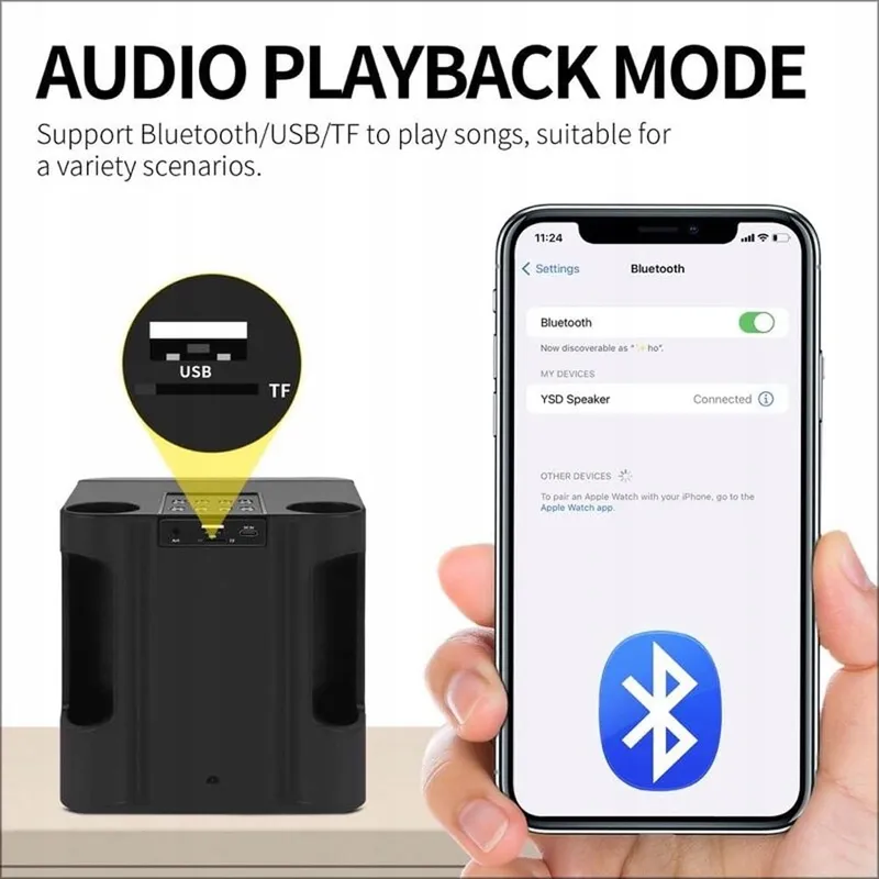 MUMUWIND Bluetooth Karaokeset Met Microfoons En Speaker — foto 3