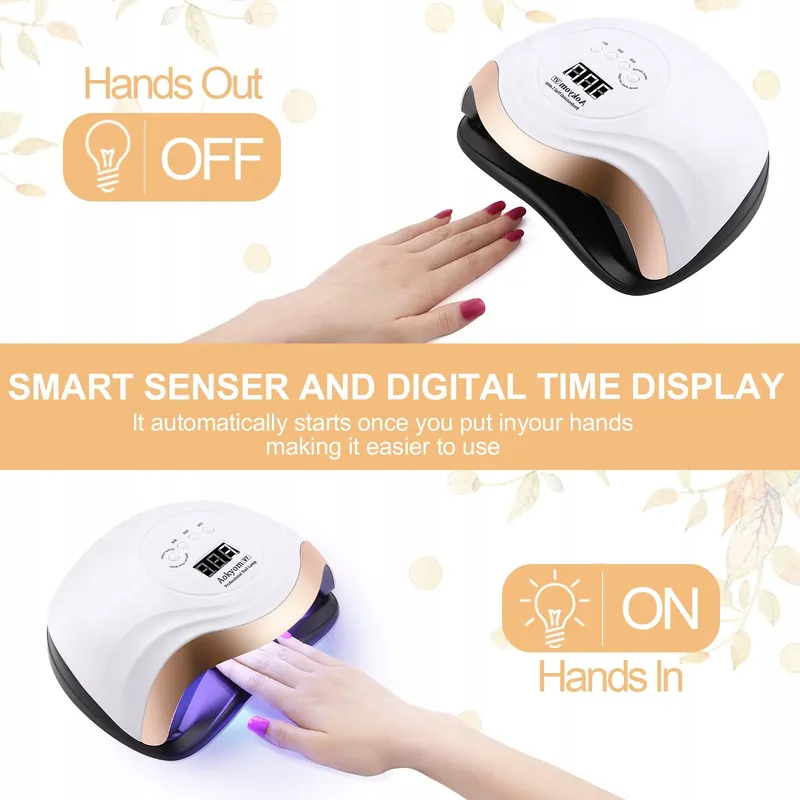 AOKYOM UV LED Nagellamp Nageldroger Professioneel Timer LCD — foto 5