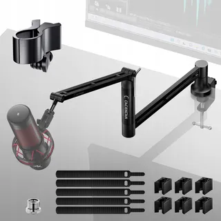 Microfoon Boom Arm 360 Met Tafelhouder Voor Streaming En Podcasts — miniatuur 1