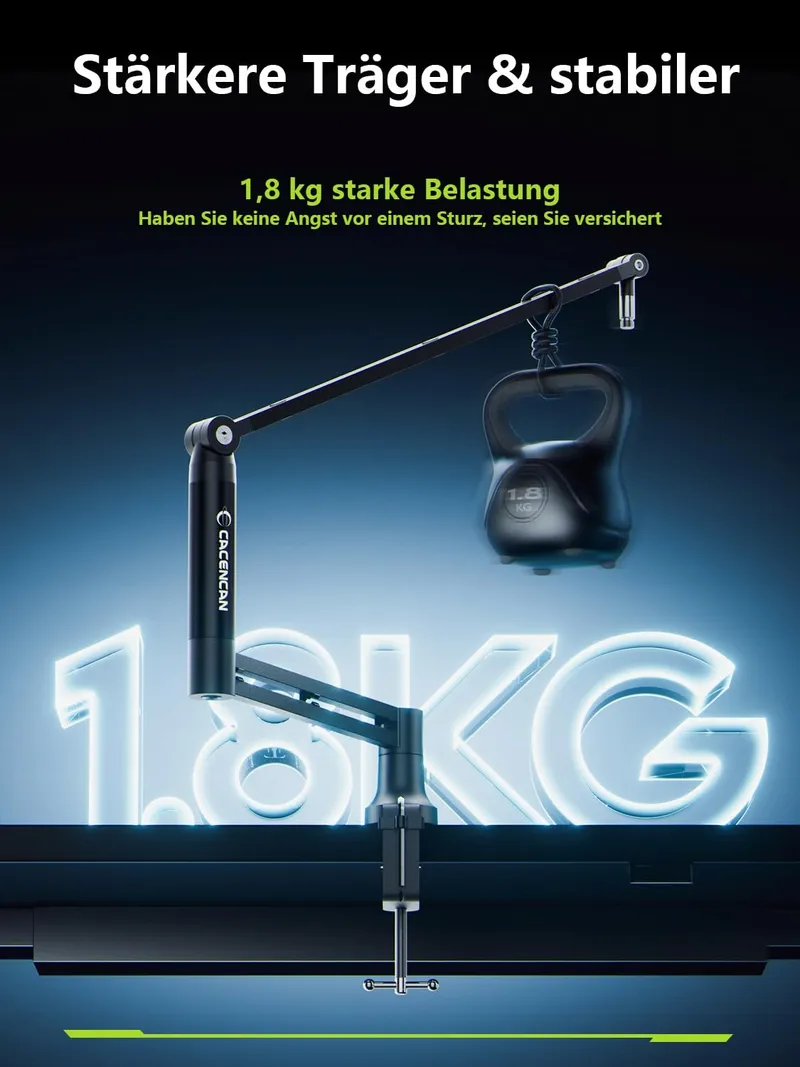 Microfoon Boom Arm 360 Met Tafelhouder Voor Streaming En Podcasts — foto 5