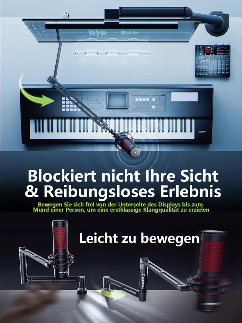 Microfoon Boom Arm 360 Met Tafelhouder Voor Streaming En Podcasts — foto 3