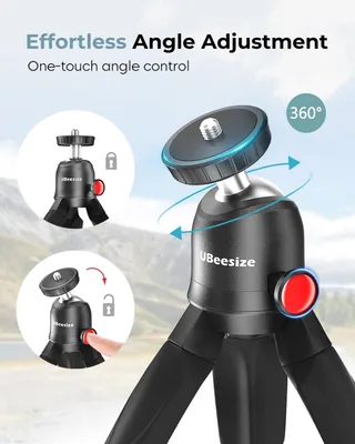 UBEEZISE Mini Statief voor Camera met Draadloze Afstandsbediening — miniatuur 2