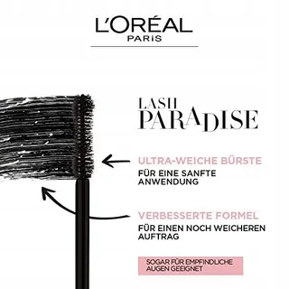 L'ORÉAL PARIS Lash Paradise Mascara Zwart Lengte Volume 6,4ml — miniatuur 7