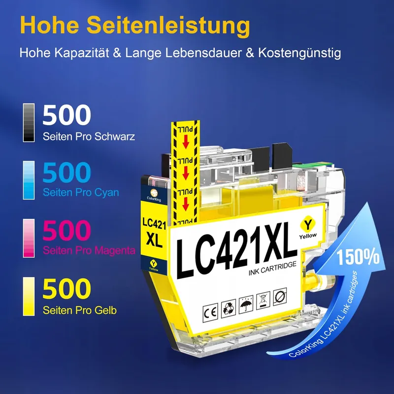 COLORKING LC421XL Inktcartridges Compatibel Brother LC421 — foto 3