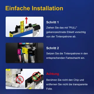 COLORKING Inkt LC422XL Compatibel Brother MFC-J5340DW 4 Stuks — miniatuur 5