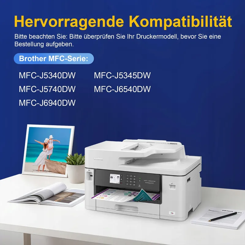 COLORKING Inkt LC422XL Compatibel Brother MFC-J5340DW 4 Stuks — foto 3