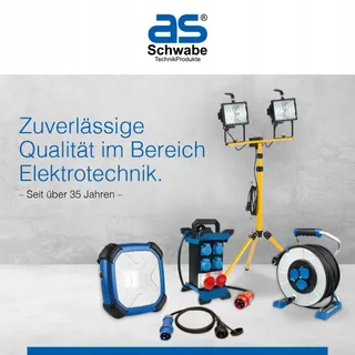 SCHWABE Kabelhaspel 40m 3 Stopcontacten IP44 Thermobeveiliging — miniatuur 8