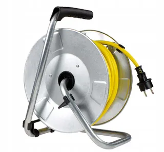 SCHWABE Kabelhaspel 40m 3 Stopcontacten IP44 Thermobeveiliging — miniatuur 4