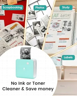PHOMEMO M02 Pro Mini Thermische Printer 300DPI Bluetooth Telefoon — miniatuur 6