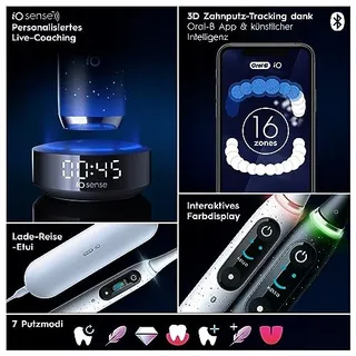 ORAL-B iO Series 10 Plus Elektrische Tandenborstel 3 Opzetborstels Etui — miniatuur 6