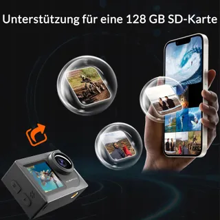 ICEFOX Actiecamera 4K Waterdicht 40M Ultra HD 20MP WiFi Groothoek — miniatuur 5