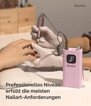 MELODYSUSIE Nagelfrees 30000 RPM LCD Manicure Pedicure Roze — miniatuur 5