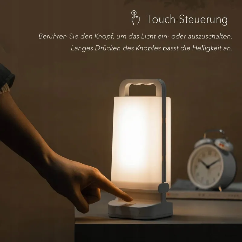 LEPWINGS LED Campinglamp Zonne-Energie Dimbaar Touch 4400mAh IPX4 — foto 4