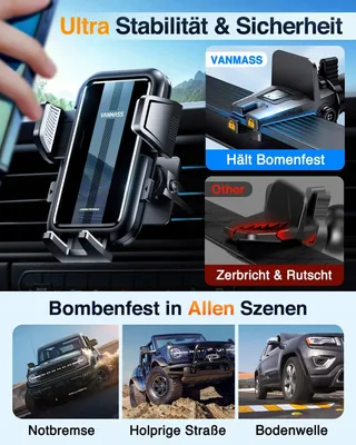 VANMASS Autohouder Telefoon 4-in-1 iPhone Samsung — miniatuur 7