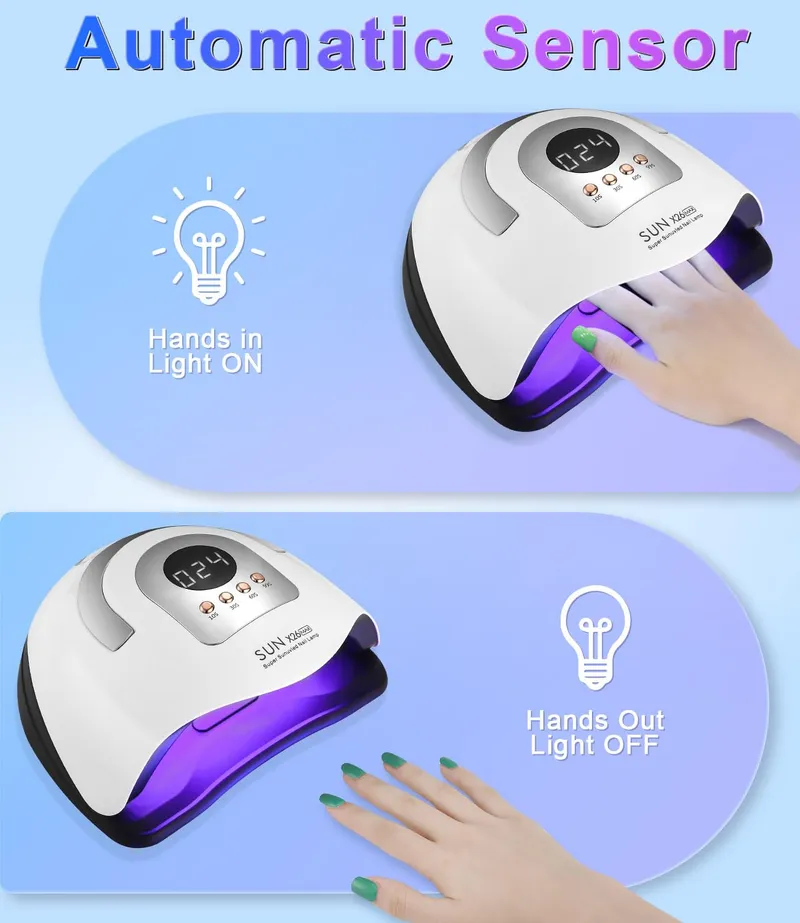 ZAWAER UV Nagellamp 380W 81 LED's Automatische Sensor Display — foto 3