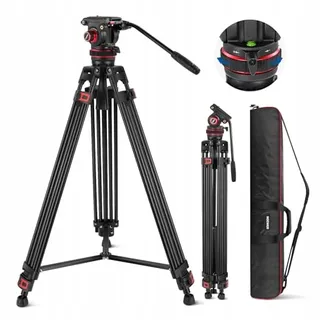 NEEWER TP75 Pro Videostatief 189cm Vloeistofkop DJI RS — miniatuur 1