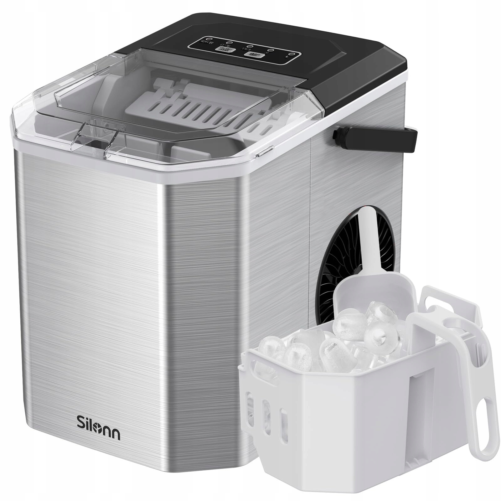 SILONN IJsblokjesmachine met Handvat Zelfreinigend 12kg/dag