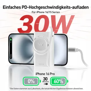 IWALK Powerbank 10000mAh USB-C 30W Snelladen iPhone Samsung — miniatuur 2
