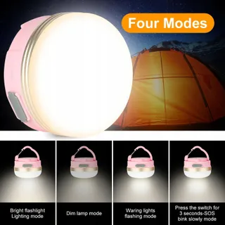 FLINTRONIC LED Camping Lamp USB 1800mAh Powerbank 4 Standen SOS — miniatuur 4