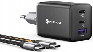 NOVOO 67W USB C Oplader 3-Poorts GaN III Snellader MacBook iPhone — miniatuur 1