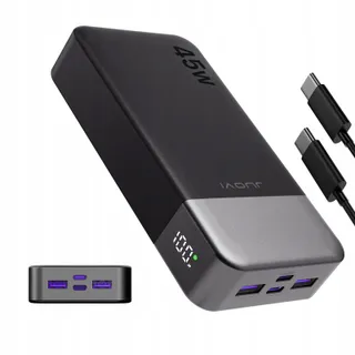 JUOVI Powerbank 20000mAh 45W 4-Poorts Snelladen LED — miniatuur 1