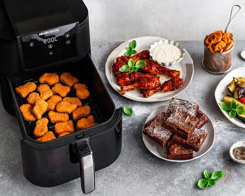 ROMMELSBACHER FRH 1700 Airfryer XXL 8L Stil 10 Programma's 60-200°C — foto 3