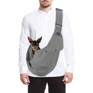 SLOWTON Hondendrager Sling Schoudertas Verstelbaar — miniatuur 1
