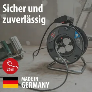 BRENNENSTUHL Garant V2 Kabelhaspel 25m 4 Stopcontacten Beveiliging — miniatuur 3