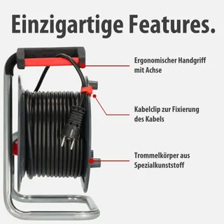 BRENNENSTUHL Garant V2 Kabelhaspel 25m 4 Stopcontacten Beveiliging — miniatuur 5