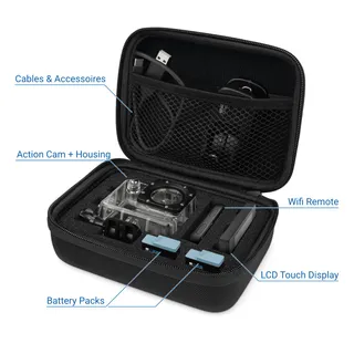 DELEYCON Hardcase Tas voor GoPro Hero 13 12 11 10 9 en Accessoires — miniatuur 2