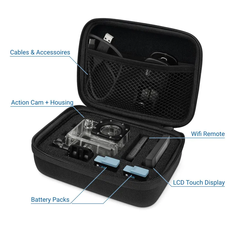 DELEYCON Hardcase Tas voor GoPro Hero 13 12 11 10 9 en Accessoires — foto 2