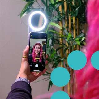 JOBY Beamo Magnetisch LED Ringlicht voor iPhone en Smartphones Grijs — miniatuur 7