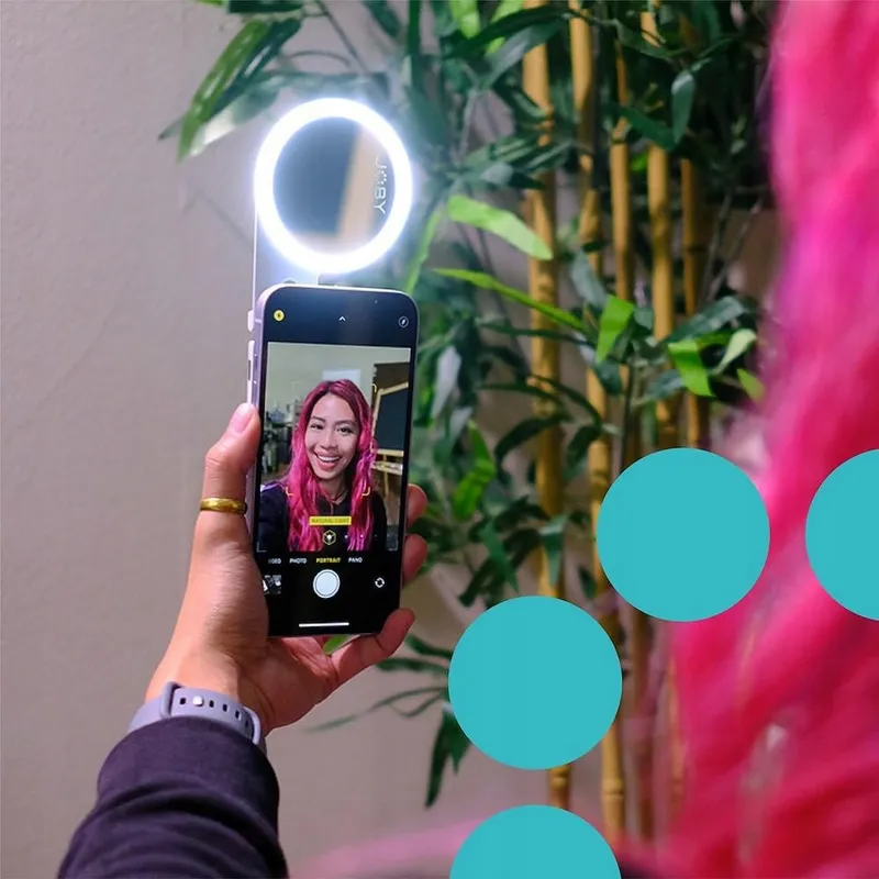 JOBY Beamo Magnetisch LED Ringlicht voor iPhone en Smartphones Grijs — foto 7