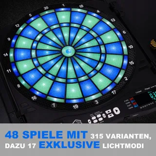 TURNART 2025 Elektronisch Dartbord LED 6 Dartpijlen Soft Professioneel — miniatuur 2