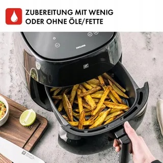 ZWILLING Air Fryer 4L 1400W 6 Programma's Receptenboek Zwart — miniatuur 4