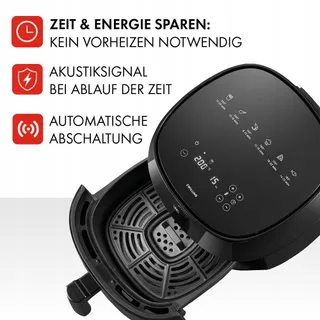 ZWILLING Air Fryer 4L 1400W 6 Programma's Receptenboek Zwart — miniatuur 8