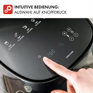 ZWILLING Air Fryer 4L 1400W 6 Programma's Receptenboek Zwart — miniatuur 6
