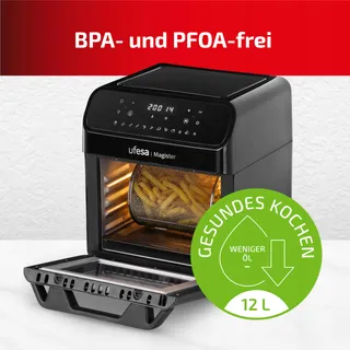 UFESA Magister Airfryer XXL 12L 200C 1850W Zwart — miniatuur 4