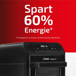 UFESA Magister Airfryer XXL 12L 200C 1850W Zwart — miniatuur 3