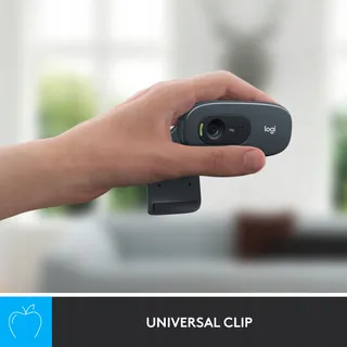 LOGITECH C270 Webcam HD 720p USB Microfoon Skype FaceTime Hangouts — miniatuur 5