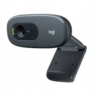 LOGITECH C270 Webcam HD 720p USB Microfoon Skype FaceTime Hangouts — miniatuur 1