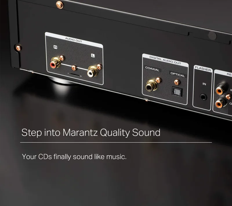 MARANTZ CD6007 HiFi CD-Speler USB Koptelefoonversterker Zilver-Goud — foto 9