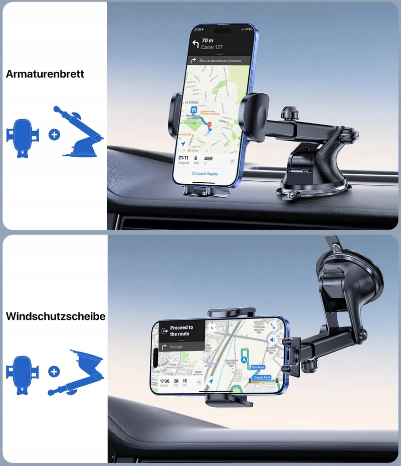 MIRACASE Autohouder Telefoon 360° Dashboard Voorruit — foto 6