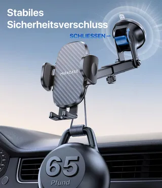 MIRACASE Autohouder Telefoon 360° Dashboard Voorruit — miniatuur 4