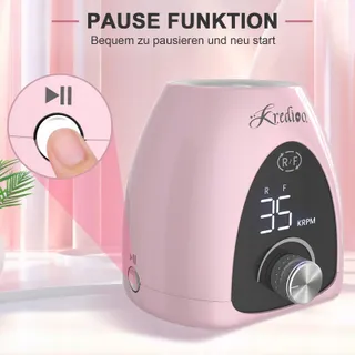 KREDIOO Elektrische Manicureset 35000 RPM LED voor Beginners — miniatuur 5