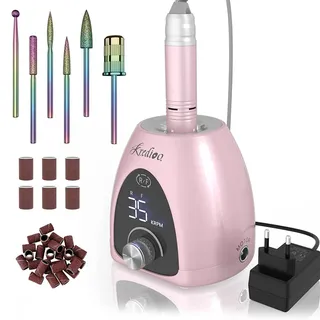 KREDIOO Elektrische Manicureset 35000 RPM LED voor Beginners — miniatuur 1