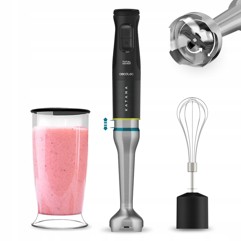 CECOTEC Katana 15 TotalDestroy Staafmixer 1500W 21 Snelheden Turbo