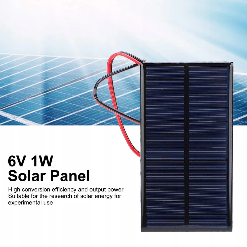 Mini Solar 3 Stuks 1W Zonnepaneel 6V Polysilicium Kabel — foto 2