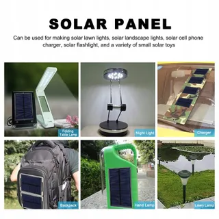 Mini Solar 3 Stuks 1W Zonnepaneel 6V Polysilicium Kabel — miniatuur 5